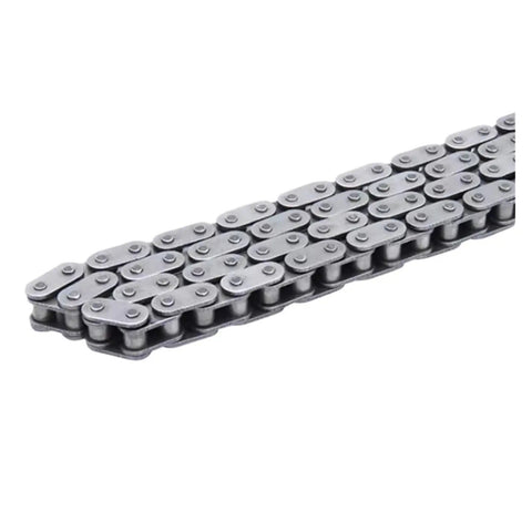 Heavy Duty 06b Single Row Short Pitch Precision Roller Chain Built Tough With Sturdy Alloy Iron For Stable Tensile Strength And Long Term Industrial Transmission Plus Flat Straight Plate Design To Speed Up Assembly And Slash Maintenance Labor Costs In - close-up of silver roller chain