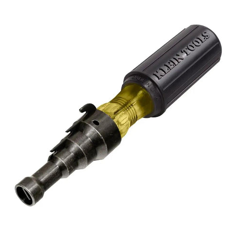 Conduit Reamer and Screwdriver for One Half Inch, Three Quarter Inch, and One Inch Thin Wall Conduit With Hooded Blade to Prevent Slipping