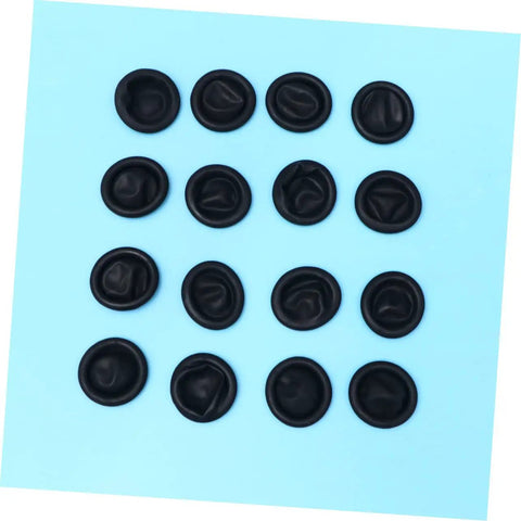 1000 Piece Black Latex Finger Sleeves Block Sneaky Sweat Smudges And Greasy Fingerprints From Messing With Pristine Hardware For Tough Shop Floor Crews And Weekend Gearheads Fixing Tight Builds displayed on a blue background.