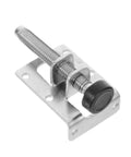 Adjustable Furniture Leveling Feet With Anti Skid Pads For Tables Chairs Cabinets Heavy Duty Riser Hardware 4 Pack Easy Height Adjustment Rust Resistant Sturdy Leg Levelers For Uneven Floors, showing a single metal threaded foot with a black anti-skid pad.