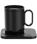 Keep Your Daily Java Piping Hot On Autopilot With This Electric Coffee Mug Warmer Featuring 3 Custom Heat Levels And A Roomy 43oz Ceramic Cup For Desk, black ceramic mug.