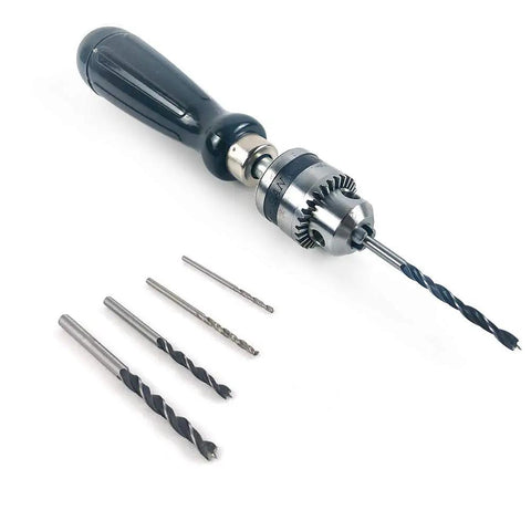 Pin Vise Hand Drill Bits Set For Precision Woodworking And Diy Model Crafting Pro Grade Micro Mini Twist Drill Bits 0.6 To 6.0 mm With 3 Jaw Chuck Carbon Steel With Abs Handle Handy Chuck Key Includes 1.5mm 2.0mm 3.0mm 4.0mm Bits Ideal For Jewelry Beads