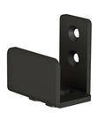 Matte Black Floor Guide For Sliding Barn Door Hardware Wall Mount Adjustable Width For Doors Up To One And Three Eighths Inches Thick