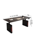 Zero Hassle Electric Standing Desk With Super Smooth One Touch Height Adjustment Heavy Duty Home Office PC Workstation with adjustable height.