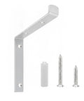 Rock Solid Stainless Steel Wall Mount Bracket For 5.9 Inch Shelves with screws and anchor