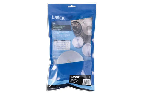 Heavy Duty Aluminum Rear Crankshaft Installation Kit For JLR 2.0L Diesel packaging with tools for JLR engines.