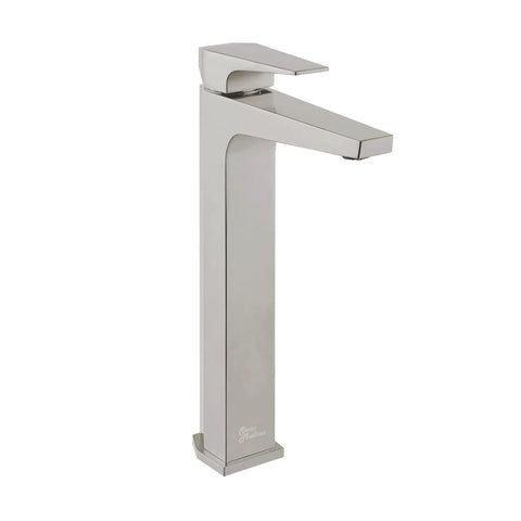 Single Hole Single Handle High Arc Bathroom Faucet In Brushed Nickel Easy One Hand Operation For Temperature And On Off