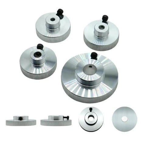 CNC Stepper Motor Hand Wheel Gear Up For Precision Inner Hole Options 5mm 6.35mm 8mm Rugged Hand Wheel For Double Shaft CNC Control