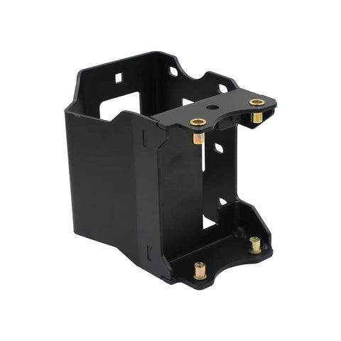 Heavy Duty ATV Winch Mount for Sport ATVs With 2000 to 3600 Lb Winch Capacity, Black Finish, side angle view