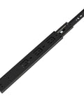 Workhorse 10 Inch 3 Pairs Push To Open Drawer Slides Heavy Duty Full Extension Side Mount Ball Bearings, black metal rail.