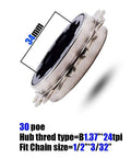 Rippin BMX Freewheel 16T With 30 Points Of Engagement, Threaded B1.37x24TPI, 34mm ID, fits 1/2x3/32 chains side view
