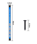 Eight Pack 18 Inch Magnetic Tool Holder Set With Wall Mount Brackets And S Hooks Heavy Duty Tool Bar Rack For Wrenches Screwdrivers Spanners Blue