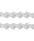 Schedule 40 Pvc Pipe Fitting 4 Inch Compression Coupling Gasket X Gasket 10 Pack in white for quick pipe repair.