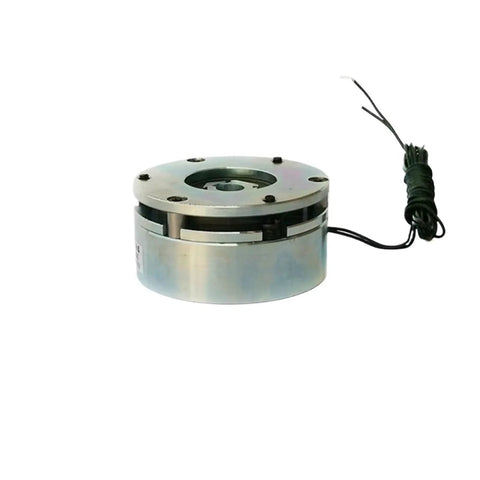 Amazon EFZRZYJ micro galvanic electromagnetic brake, round metal housing with flange and attached coil wires.