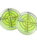 for acrylic for spirit Level 32x7mm High Translucent 2pcs for featuring bright yellow-green liquid and precise measurement markings.