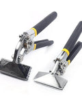 Two Pack 75mm Bending Pliers With Straight And Elbow Handles For Sheet Metal Bending Flat Jaw Welding Job Ready Pliers
