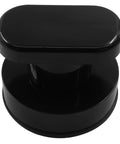 Black ABS construction of 2 Pack Powerful Suction Cup Handles For Glass Mirrors Doors Cabinets And Bathrooms Heavy Duty 7.5 Kg Capacity