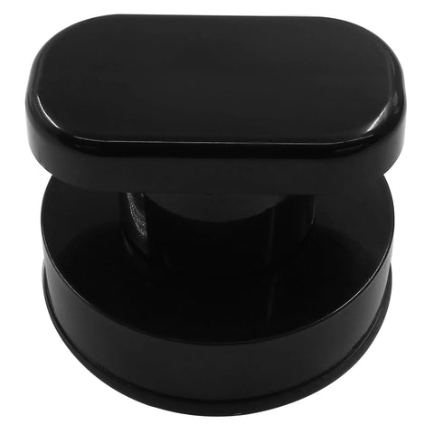 Black ABS construction of 2 Pack Powerful Suction Cup Handles For Glass Mirrors Doors Cabinets And Bathrooms Heavy Duty 7.5 Kg Capacity