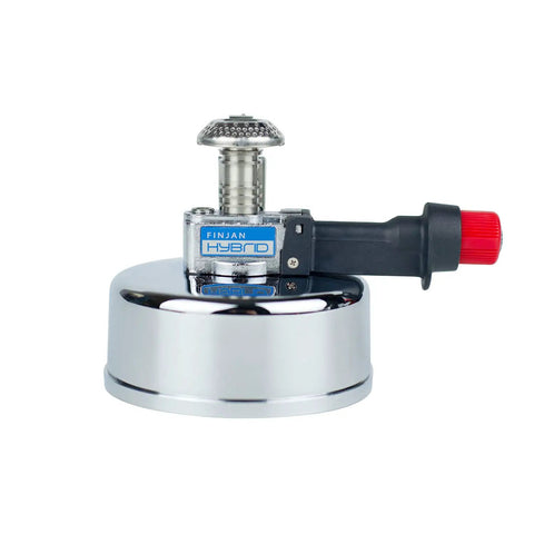 Portable Mini Butane Torch For Siphon Coffee And Brews Refillable Tabletop Bunsen Burner With Adjustable Flame silver base