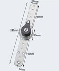 Heavy Duty Adjustable Angle Hinge With Auto Reset For Furniture 90 To 170 Degree, 2 Pack, durable galvanized steel