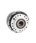 Front view of Harmonic Drive SHF-17-II Strain Wave Gearbox Beefy Torque For Servomotors In Automated Robotic Arms, metal casing visible.