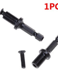 Heavy Duty Tool Holder Collet Chuck Adapter For 1/4 Inch Hex To 3/8 Inch 24unf Mount Fits Milling And Grinding Machines With Steel Build.