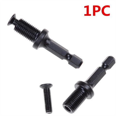 Heavy Duty Tool Holder Collet Chuck Adapter For 1/4 Inch Hex To 3/8 Inch 24unf Mount Fits Milling And Grinding Machines With Steel Build.