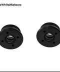 2 Piece Screw Trim Cylinder End Replacement 64E-43821-00-00 For Outboard 115-225HP Marine Grade Durable Direct Bolt On Fit Corrosion Resistant Reduces Wobble And Leaks, two black threaded ends
