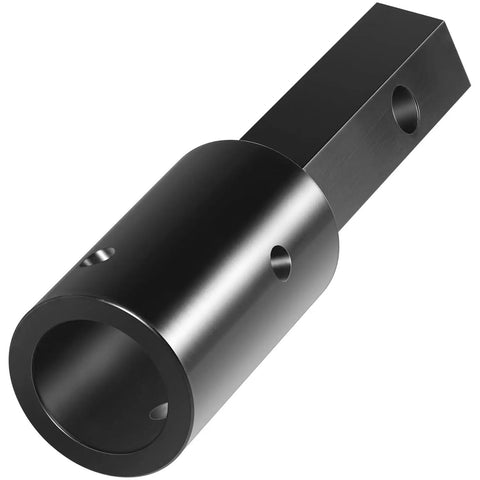 Beefy Heavy Duty 2 Inch Round To 2 Inch Hex Auger Adapter For Power Heads Converts Round Shafts To Hex Bit Ideal For Skid Steers Tractors