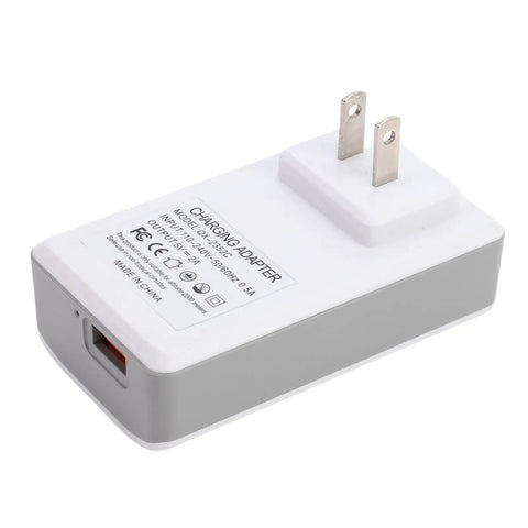 Portable 2600mAh Uninterruptible Power Supply With US Plug Emergency Battery Backup For Routers And Laptops in white and gray design.