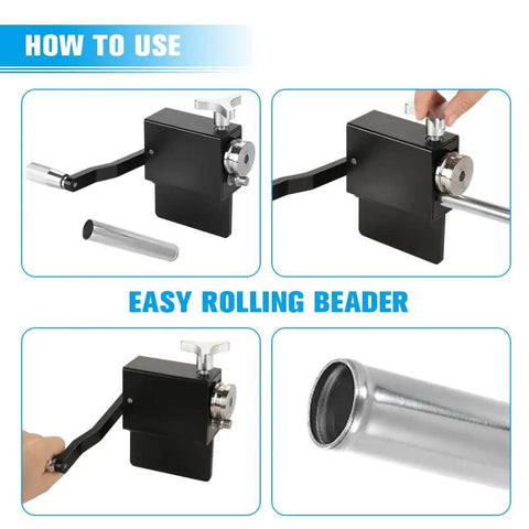 How to use Bead Roller Tool for tubing beading five eighths inch and larger intercooler and intake tubing, aluminum, steel, stainless, pro grade.