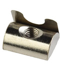Solar Panel Grounding Nuts Drop-In Style For T Slot Aluminum Extrusion Profiles With 8Mm Groove Heavy Duty Carbon Steel Fasteners, M8 Drop-in Nut.