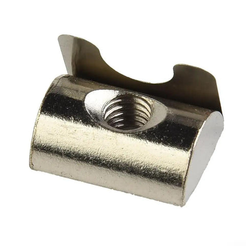 Solar Panel Grounding Nuts Drop-In Style For T Slot Aluminum Extrusion Profiles With 8Mm Groove Heavy Duty Carbon Steel Fasteners, M8 Drop-in Nut.