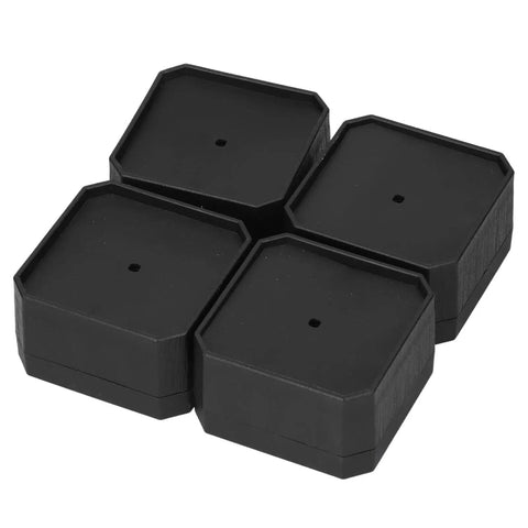 Stack of square rubber furniture pads from No Slip Rubber Furniture Pads 20 Pack Protect Floors And Furniture With Strong Grip Noise Reduction