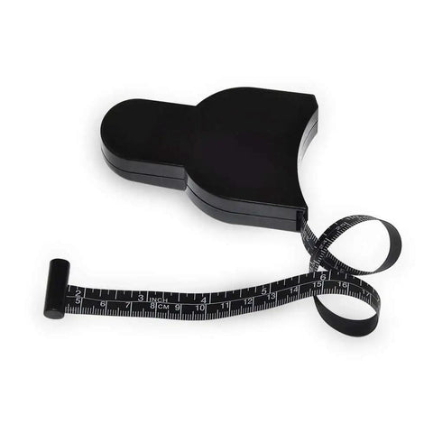 Dope Eco Friendly Body Tape Measure 205 Cm 80 Inch Retractable With Push Button Dual Sided Metric And Imperial Waist Measuring Tool For Fitness And Tracking Inches Lost Easy To Read And Slim Modern Design For Quick Measurements At Home Or Gym black retractable tape measure