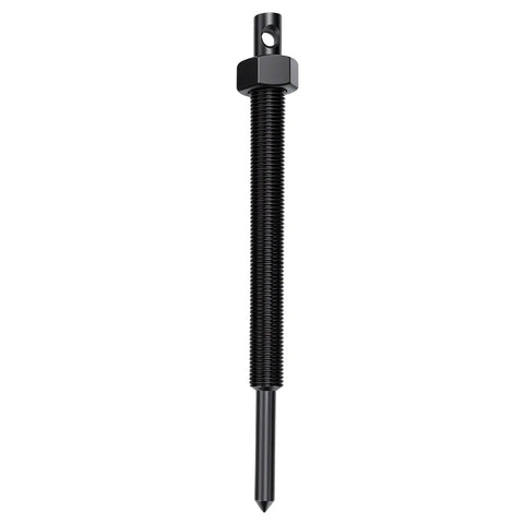 Thinking Process: black chrome vanadium internal bearing puller extractor rod with threaded shaft and tapered tip
