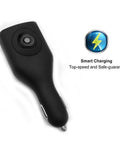 Straight Up Game Changer 2 Pack Dual USB Car Charger With Foldable Wall Adapter Portable Quick Charge Hub sleek black car charger