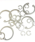 Internal Snap Ring Assortment Kit, 200Pcs 304 Stainless Steel Circlip Retaining Rings, 8mm To 26mm Sizes, variety of ring sizes shown