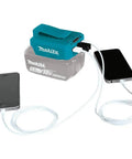 18V LXT Cordless Power Source With Dual USB Ports, 4.2A Total Output charging two smartphones on the go