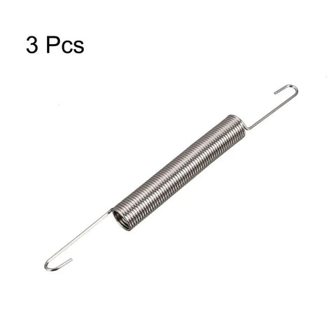 Extension Spring Set With 1mm Wire Diameter 10mm Outer Diameter And 120mm Total Length Made From Heat Tempered Spring Steel Oil Finish
