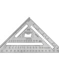 Professional Aluminum Rafter Square 7 Inch With CNC Edges For Dead On Angles, Handy Saw Guide For Cross And 45 Degree Cuts