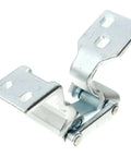 Close-up of Chrome Door Hinge Set Pair For Ford Transit Connect 2010 2013 Left Driver and Right Passenger Upper Hinges