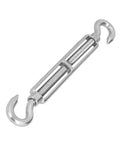 Heavy Duty Stainless Steel Cable Turnbuckle Tensioner Rust Proof Industrial Wire Rope Tightener Adjustable M16 Thread Hardware side view