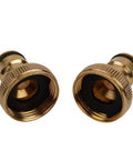 Garden Faucet Adapter Quick Connect Hose Fitting 3/4 Inch To 1/2 Inch Brass Water Connector For Outdoor Hose Setup No Fuss Install