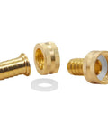 4 Pack 3/4 Inch Barb To 3/4 Inch Female GHT Brass Garden Hose Repair Kit With Stainless Clamp Durable Corrosion Resistant Fittings