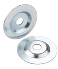 Bench Grinder Arbor Washer Flange Half Inch Shaft Bowl Style Non Slip Clamp For Grinding And Wire Wheel, stainless steel, 2-pack