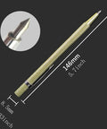 Two Pack Tough As Nails Tungsten Carbide Marker With Non Slip Knurled Handle Pro Grade Engraver Pen showing angling tip and textured grip.