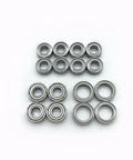 Sixteen Piece Ball Bearing Kit For TT 02 RC Cars And Small Machinery Complete Durable High Precision Low Friction Set For Skateboards Inline Skates And Compact Equipment, chrome steel bearings