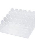 Clear Acrylic Mail Sorter With Five Compartments, Desktop File Organizer For Letters And Documents, Space Saving Office Desk Storage