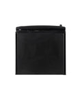 Spacious Upright Freezer Deep Freeze 11 Cubic Feet Stainless Steel Cabinet with black finish, front view showcasing sleek design.